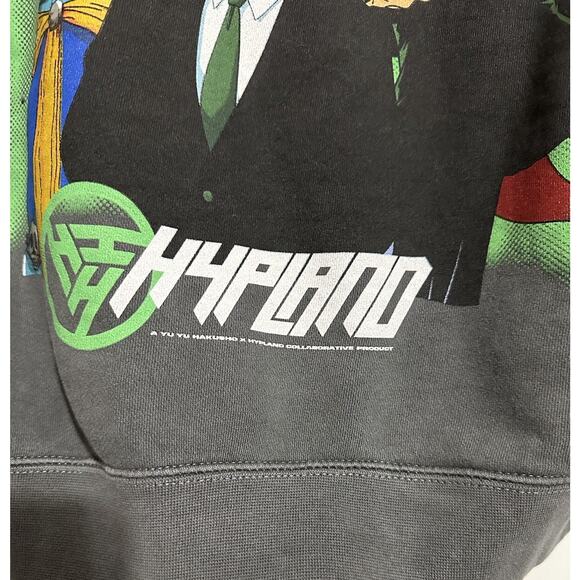 HYPLAND MEN’S YYH TEAM TOGURO HOODIE GREY YU YU HAKUSHO SIZE SMALL - Picture 6 of 11